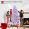 Best Choice Products Artificial Christmas Tree, Premium Unlit Pine Design, Dense Branches w/Easy Assembly - Lavender
